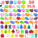 🐾 50-Pack Mini Mochi Squishies – Kawaii Stress-Relief & Party Fun for Kids! 🎁💖 - ThiGui