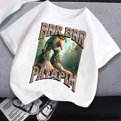Italian Brainrot Cartoon Boys Tee π¨π Cool Anime Casual T-Shirt - ThiGui