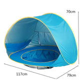 🌞Baby Beach Tent with Mini Pool for Boys Who Love to Splash and Chill Under the Sun - ThiGui