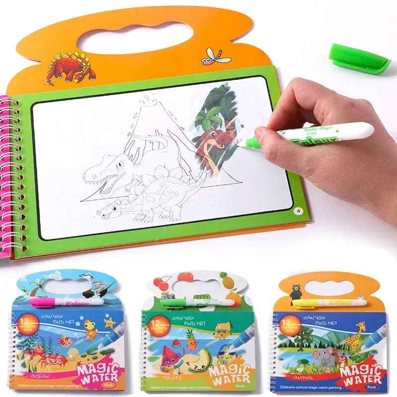 💦Just Add Water! The Magical Reusable Drawing Book Boys Can’t Put Down - ThiGui