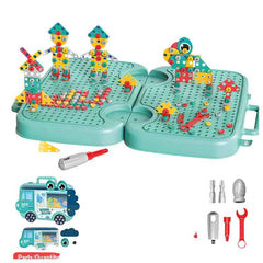 🔩 Build Big Ideas – Montessori Toolbox & 3D Puzzle Set for Young Makers 🧰🧠 - ThiGui