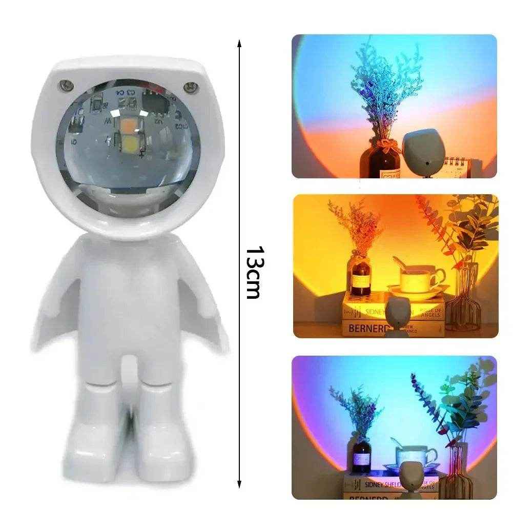 ✨Astronaut Sunset Lamp – Magical Night Light for Calm Bedtimes & Cosmic Dreams - ThiGui