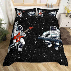 🛸 3D Space Dreams Duvet – Astronaut Bedding for Little Galaxy Explorers! - ThiGui