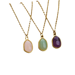 💚✨ A Touch of Elegance – Green Opal Necklace for Teachers Who Shine 🌟📚 - ThiGui