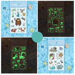 🌟 Glow-Up Tattoos – 10 Fun Flash Tattoo Stickers That Shine in the Dark! 🦖🧜✨ - ThiGui