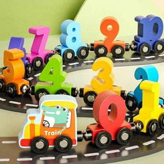 🧲Choo-Choo Count & Learn – Magnetic Wooden Train with Numbers for Curious Little Conductors - ThiGui