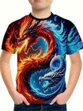 🔥 Epic Dragon Alert! 3D Graphic T-Shirt for Brave Little Adventurers 🐉 - ThiGui