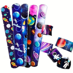 🌌 Space Bling Slap Bracelets – 12-Piece Cosmic Fun for Parties & Gifts 🚀✨ - ThiGui