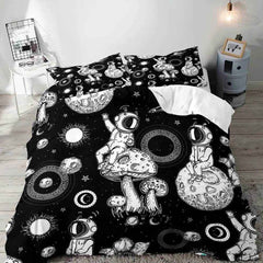 🛸 Cartoon Astronaut Duvet – Soft, Fun & Cozy Bedding for Space-Loving Kids! - ThiGui