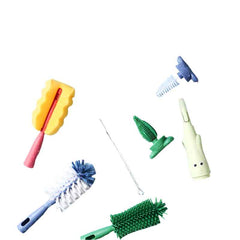 🍼 No-Nook-Uncleaned! The Ultimate Soft Silicone Baby Bottle & Pacifier Brush Set 💦 - ThiGui