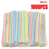 🎉Bright and Fun Multicolor Straws – Perfect for Parties, Playdates, and Everyday Sips! - ThiGui
