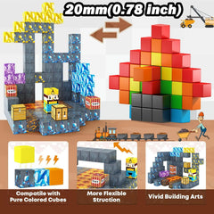 🧲 Build & Imagine! Magnetic Mine World Cube Set for Kids – Craft, Create, and Play 🎮🌍 - ThiGui