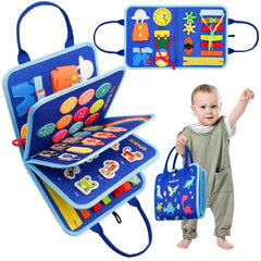 🧠Zip, Snap & Learn – Montessori Busy Board for Little Hands On the Go! - ThiGui