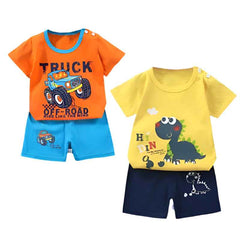 🌿Cool Cotton Summer Set for Little Adventurers – Comfy, Cute & Ready for Play! - ThiGui