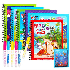 🌈 Magical Water Reveal Book 🖌️ No Mess, All Fun! Perfect for Little Explorers 🚀 - ThiGui