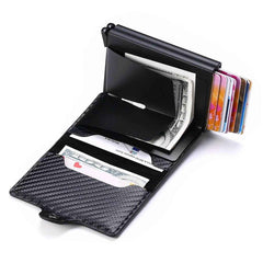 🧲 RFID Carbon Fiber Mini Wallet – Slim, Safe & Super Handy for Every Dad on the Go! - ThiGui