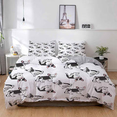 🐾Snuggle Up with a Frenchie! Adorable Bulldog Bedding Set for Little Dreamers 🐾 - ThiGui