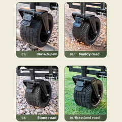 🛒 Pack, Pull & Go! – Heavy-Duty Folding Wagon for Family Adventures 🚗🏖️ - ThiGui