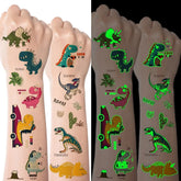 🌟 Glow-Up Tattoos – 10 Fun Flash Tattoo Stickers That Shine in the Dark! 🦖🧜✨ - ThiGui