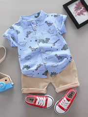 🦕 Little Dino Explorer Summer Set – Stylish, Comfy, and Ready for Adventure! - ThiGui