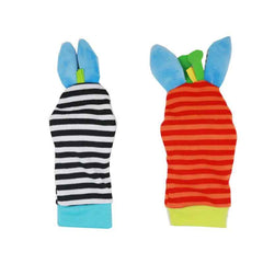 🧦Cuddly Animal Rattle Socks & Wristbands – Fun Discovery for Curious Babies! - ThiGui