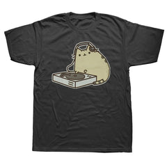 DJ Cat Graphic Tee 🎧🐱 Cool Summer Streetwear Cotton T-Shirt - ThiGui