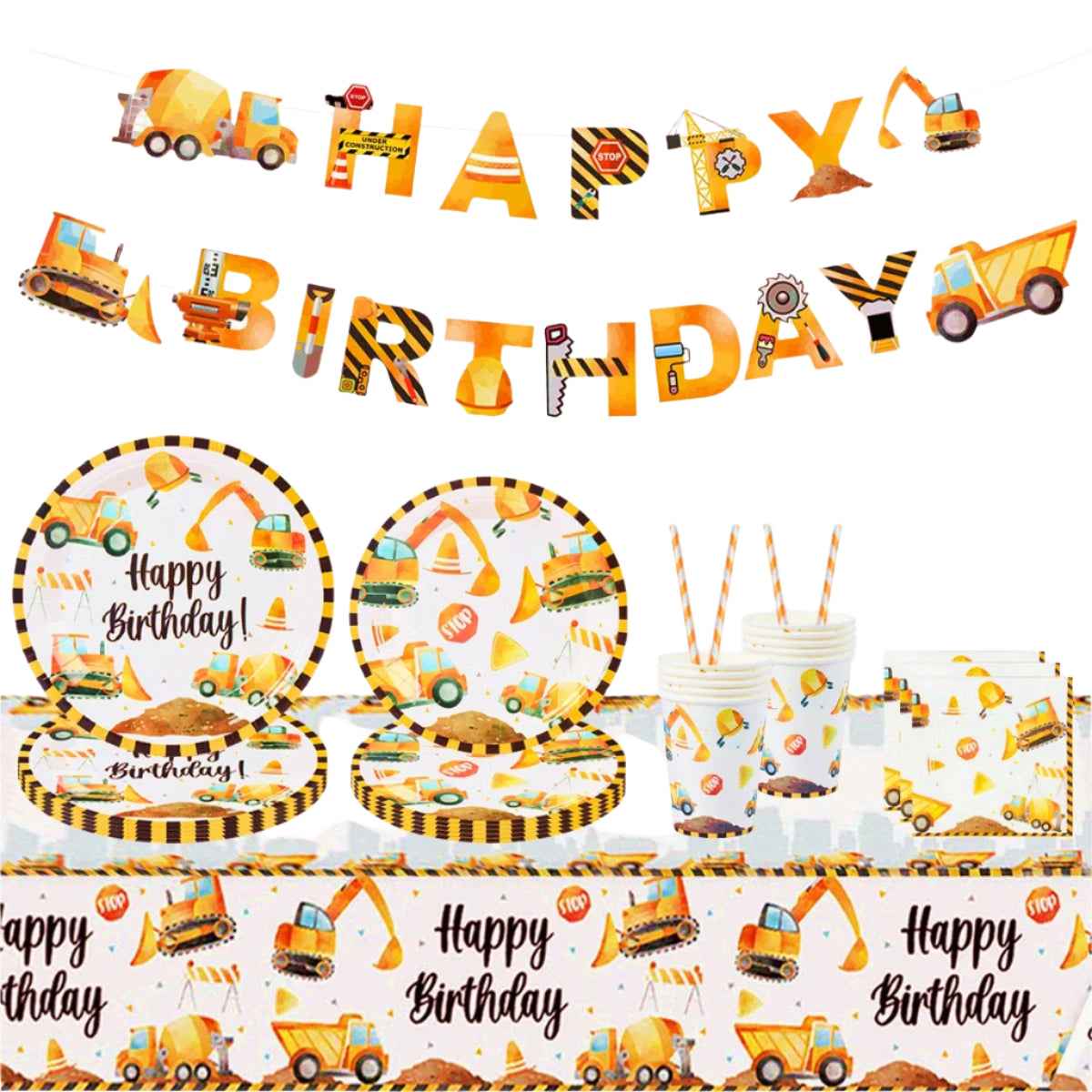 Dig In, Builders! Adorable Construction Party Set for a Wrecking Good Time 🎉 - ThiGui