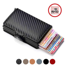 🧲 RFID Carbon Fiber Mini Wallet – Slim, Safe & Super Handy for Every Dad on the Go! - ThiGui