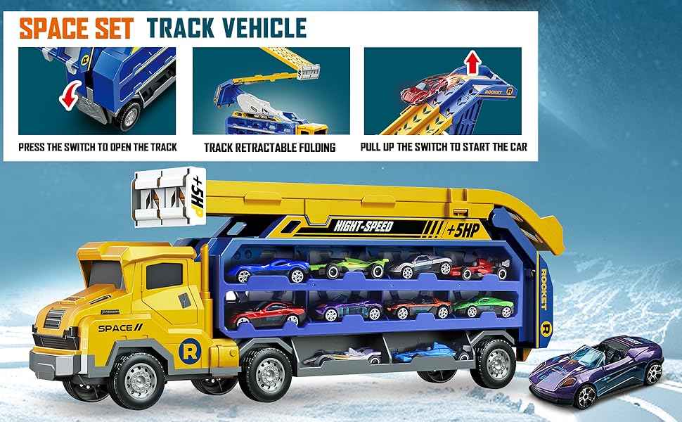 🚗 Rocket Racer Track Set – Loop, Launch & Transform into Hours of Fun! 🛞🚀 - ThiGui