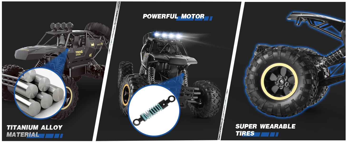 🚙 Off-Road RC Power Beast – 4WD Drift Stunt Car with LED Lights! 🔋💨 - ThiGui