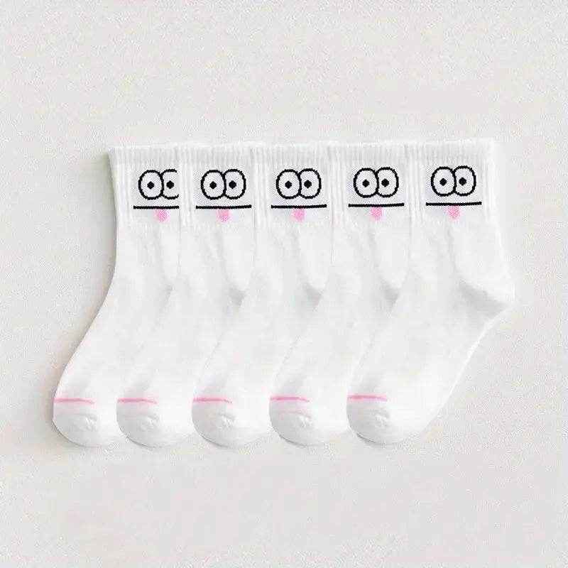 🧦Adorable & Comfy Expression Socks – 5 to 10 Pairs of Pure Joy! - ThiGui