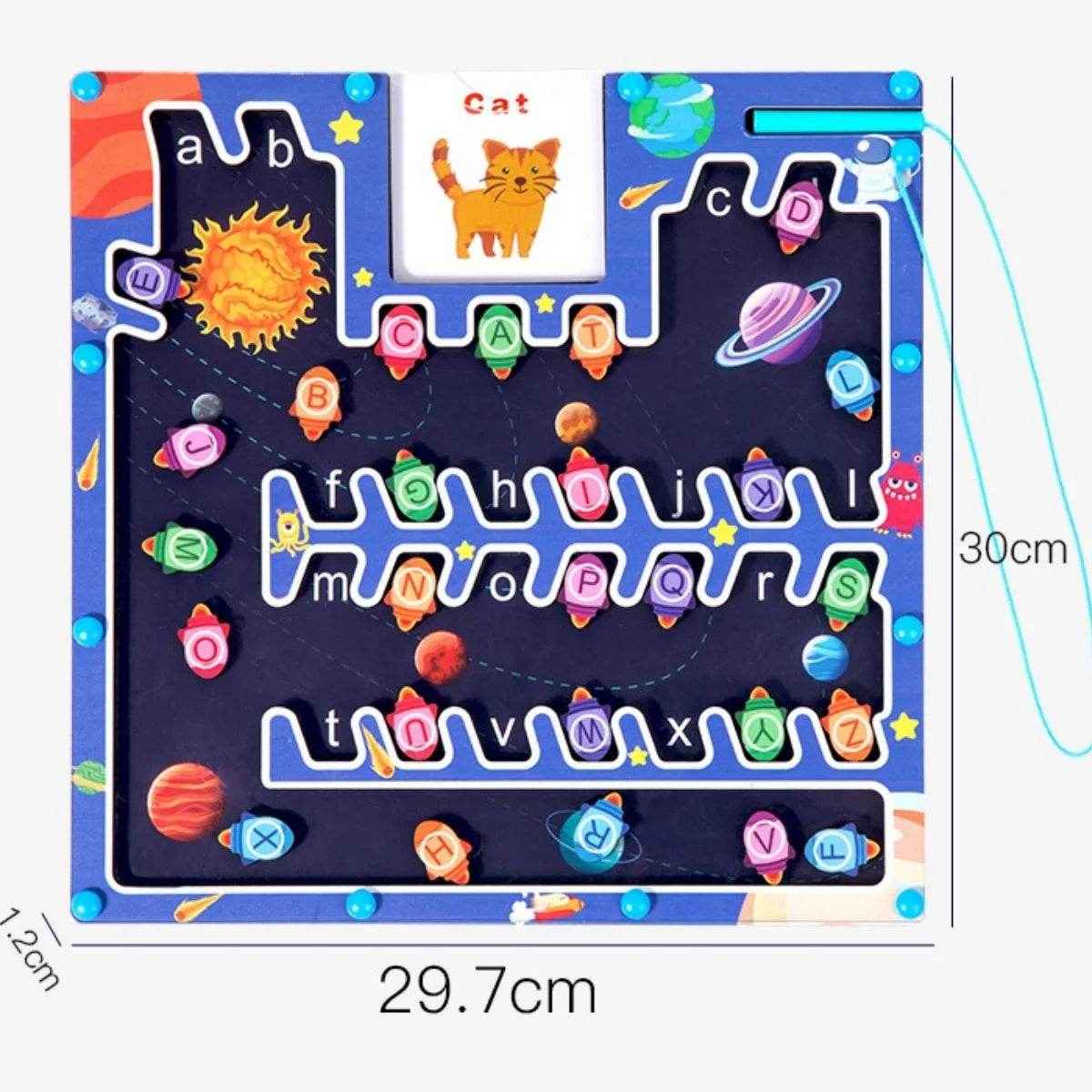 🚗Magnetic Alphabet Maze – A Fun Way to Learn Letters and Park Cars! - ThiGui