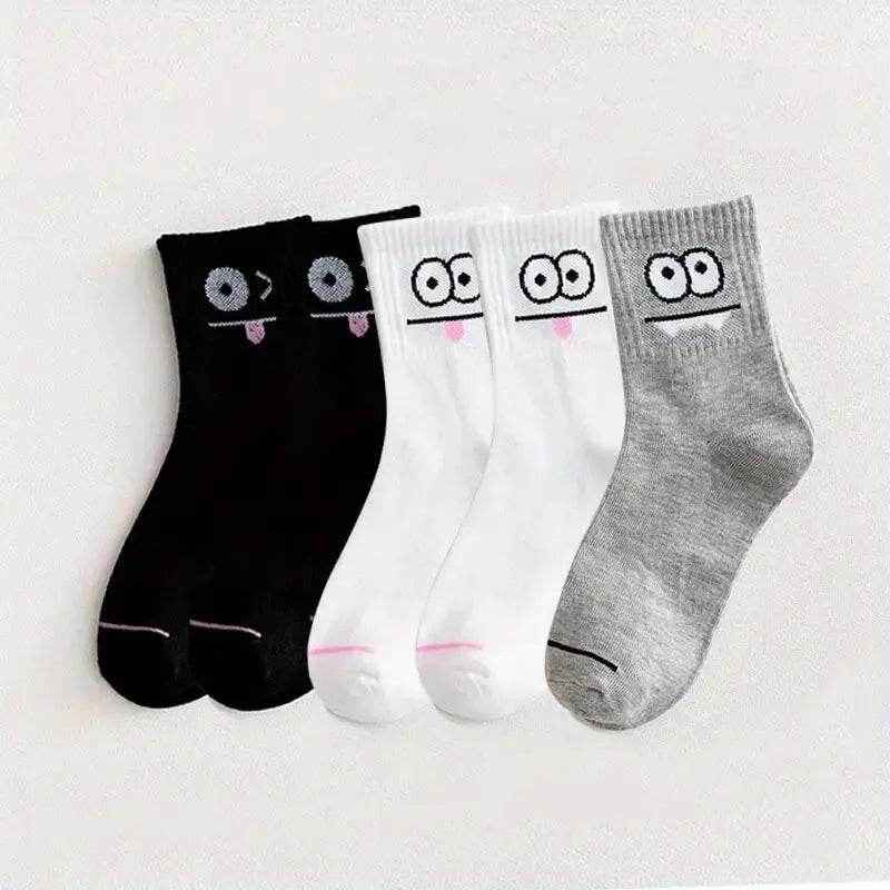 🧦Adorable & Comfy Expression Socks – 5 to 10 Pairs of Pure Joy! - ThiGui
