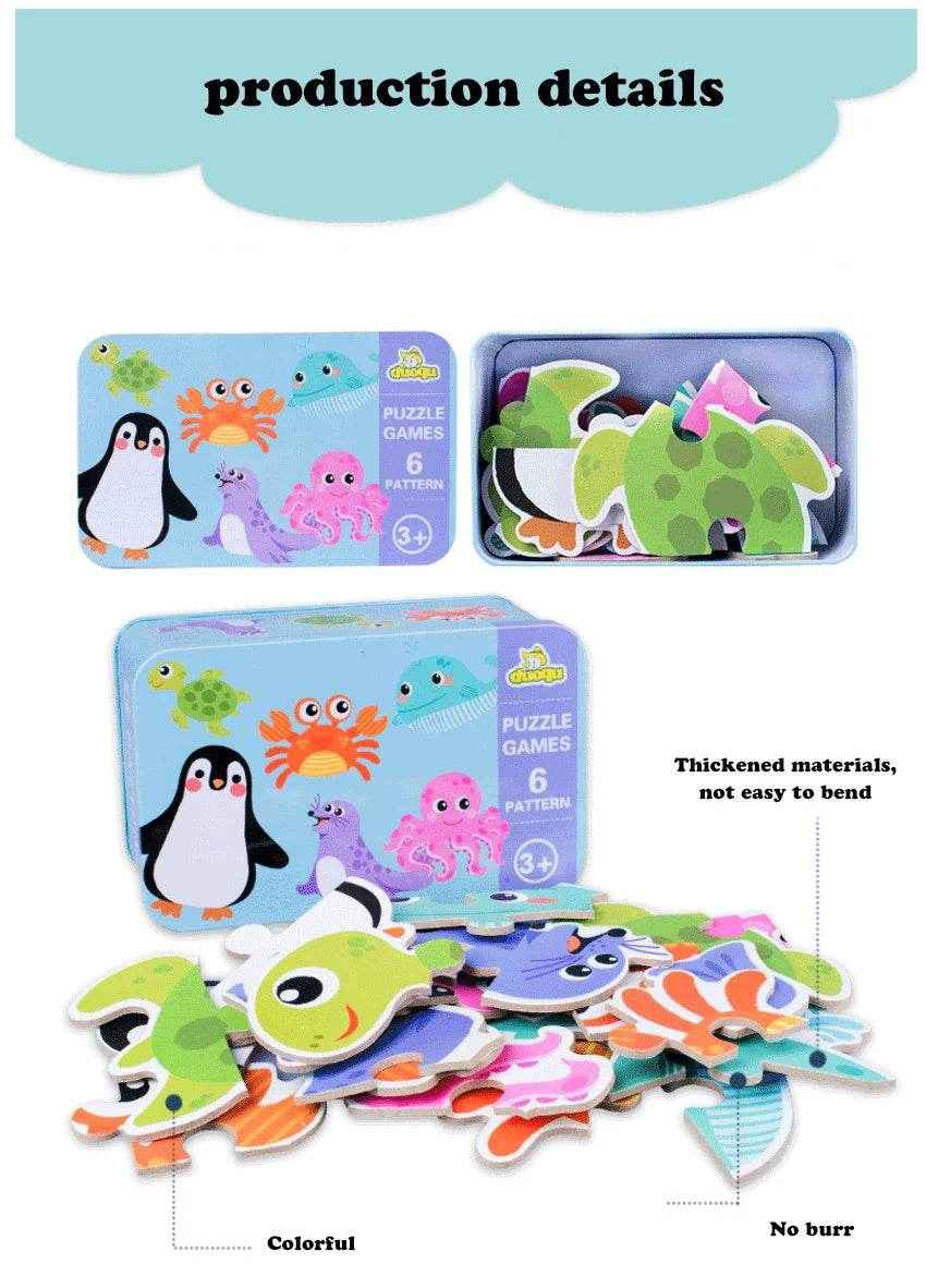 🧩Montessori Animal Puzzle Box – Brain Boosting Fun for Little Hands! - ThiGui