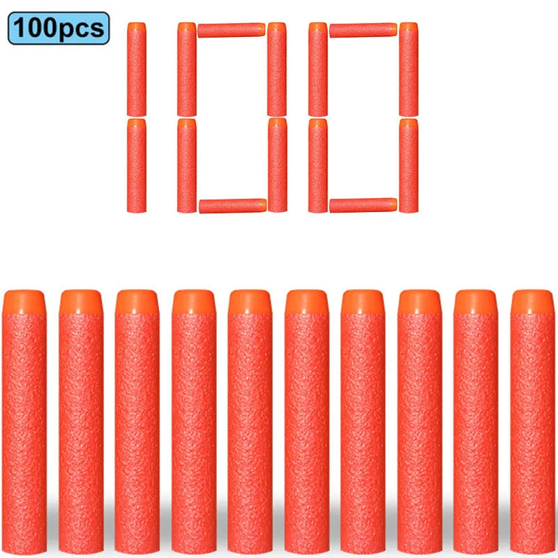 🎯 100 Soft Foam Bullets for Nerf Blasters | Safe, Fun & Non-Stop Action for Boys! 🔫✨ - ThiGui