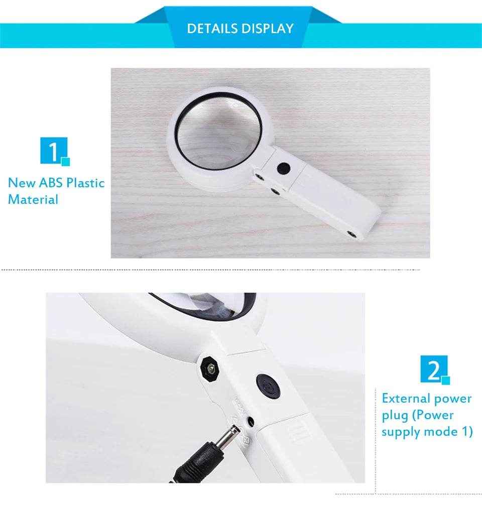 🔍Bright-Eyed Buddy: Foldable LED Magnifying Glass for Little Explorers! - ThiGui