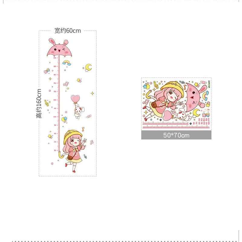 Watch Me Grow! Cute Animal Height Chart Wall Sticker for Boys’ Rooms - ThiGui