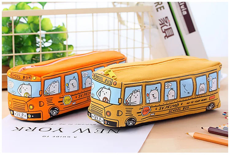 🚌 Creative School Bus Pencil Case – Big Fun for Little Explorers! ✏️🎒 - ThiGui