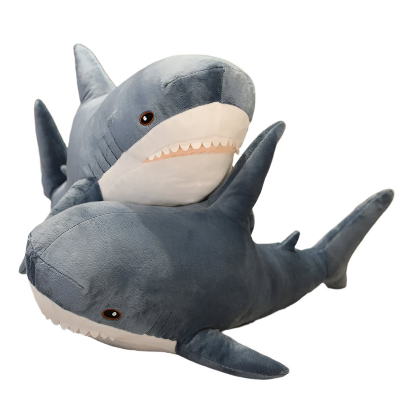 🦈 Snuggles That Bite (Just a Little!) – Shark Plush Pillow for Cool Kids 🛏️💙 - ThiGui