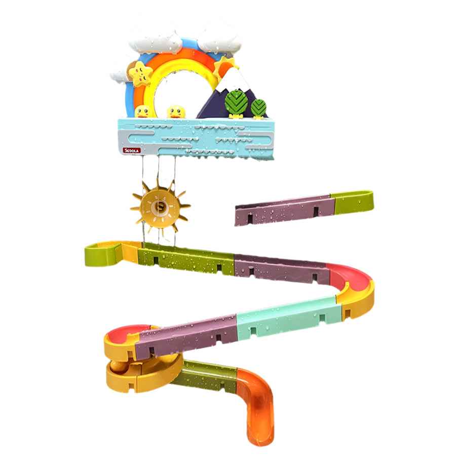 🌈 Duck Slide Bath Toy – Rainbow Water Play for Splashy Fun! 🛁🦆 - ThiGui