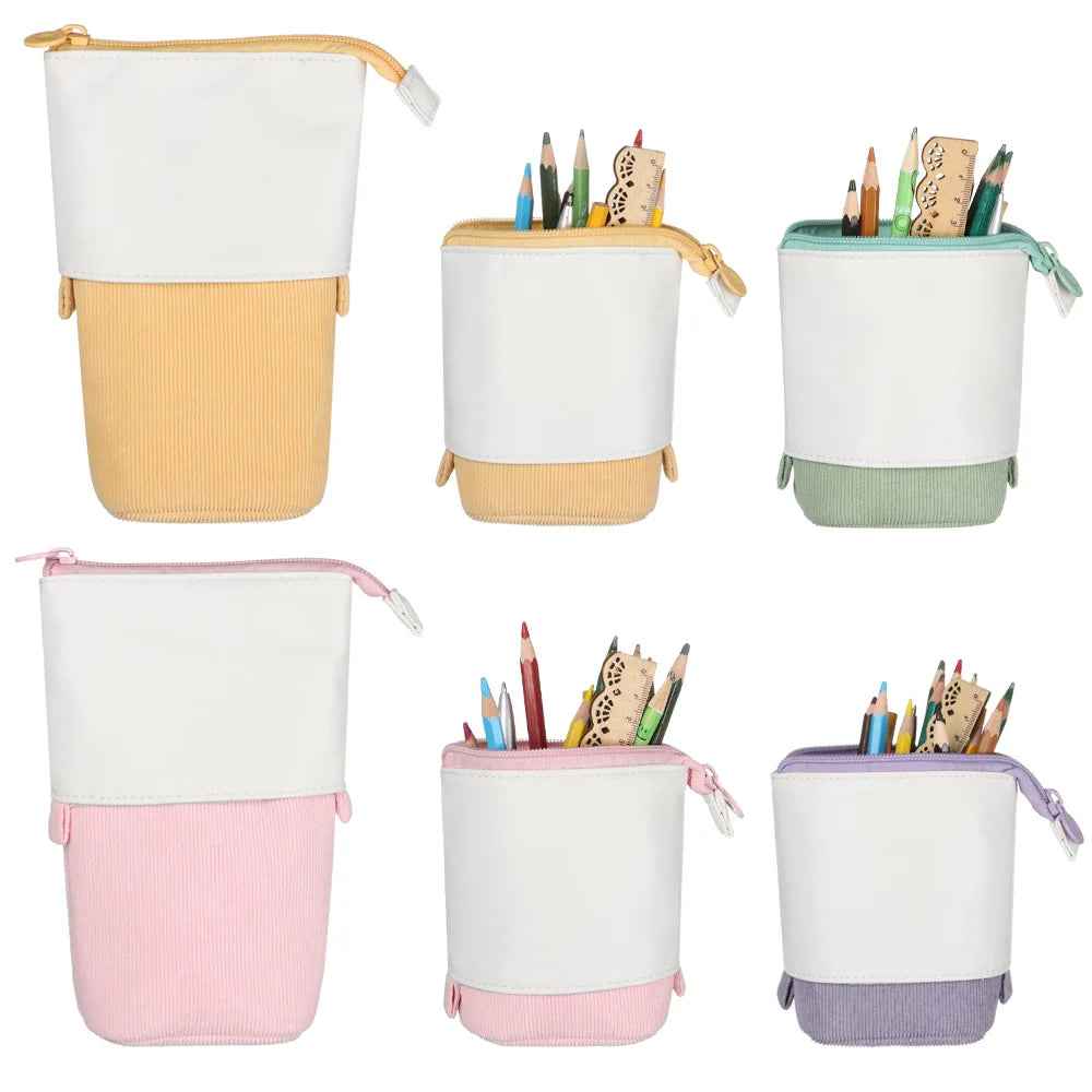 ✏️ Cute & Clever! Colorful Telescopic Pen Pouch for Kids 🐻🌈 - ThiGui