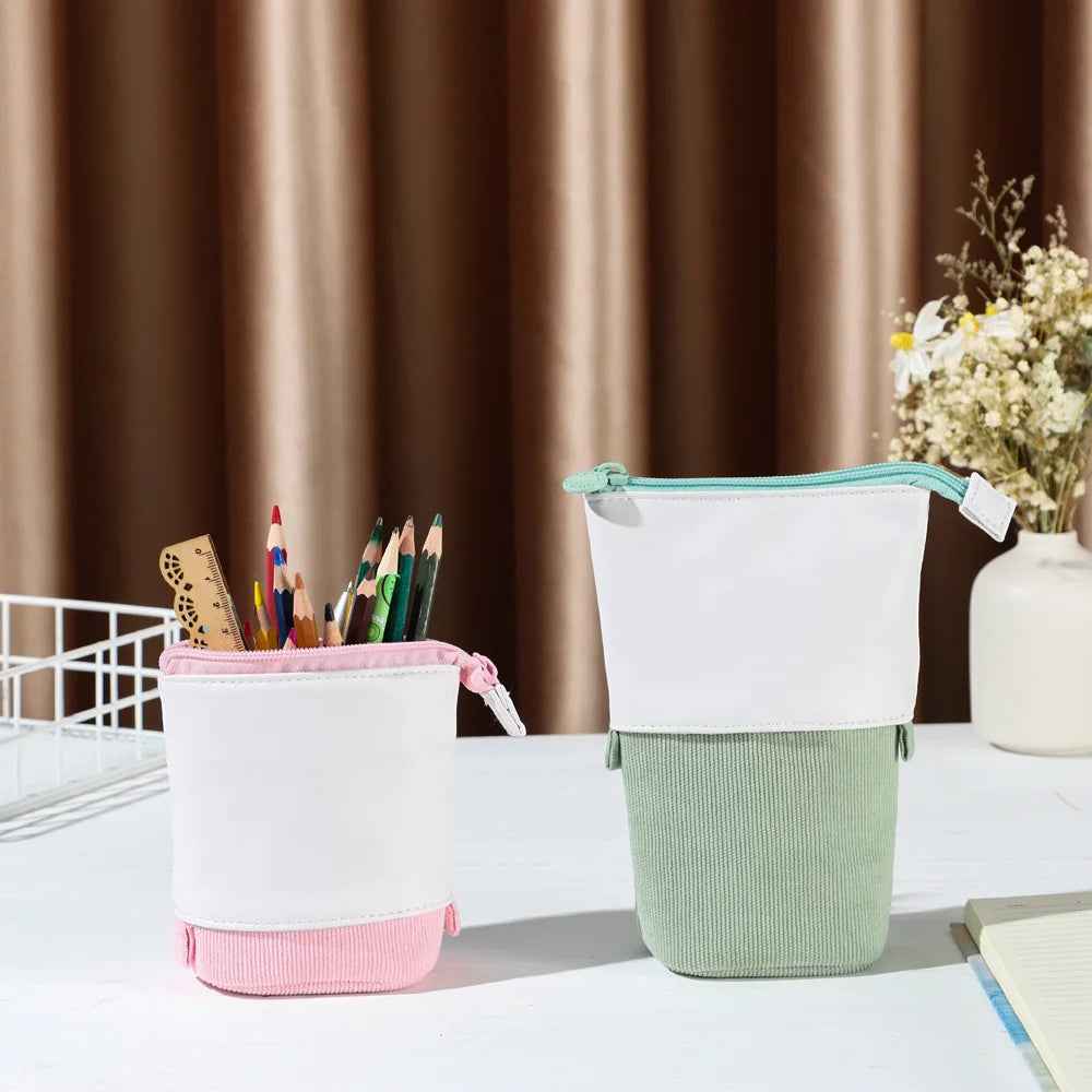 ✏️ Cute & Clever! Colorful Telescopic Pen Pouch for Kids 🐻🌈 - ThiGui