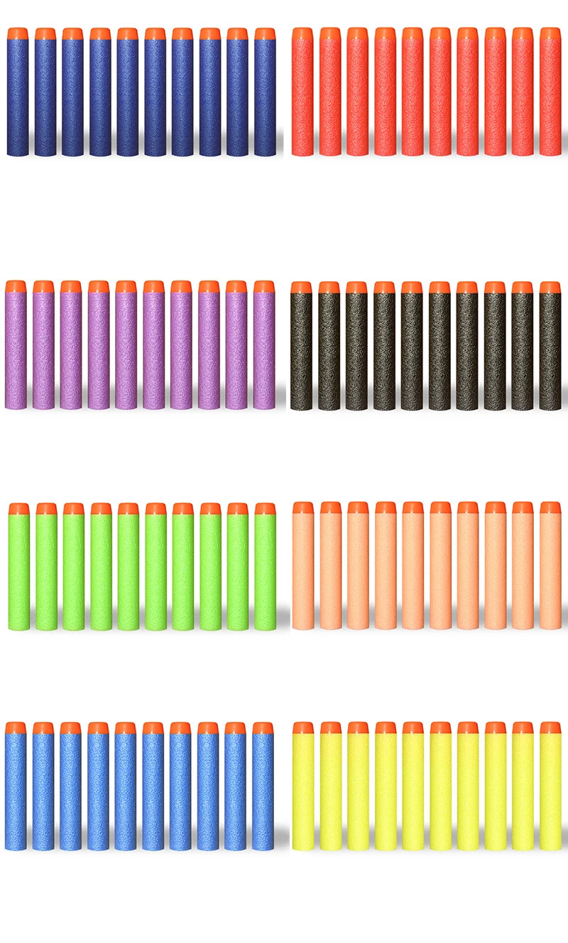 🎯 100 Soft Foam Bullets for Nerf Blasters | Safe, Fun & Non-Stop Action for Boys! 🔫✨ - ThiGui