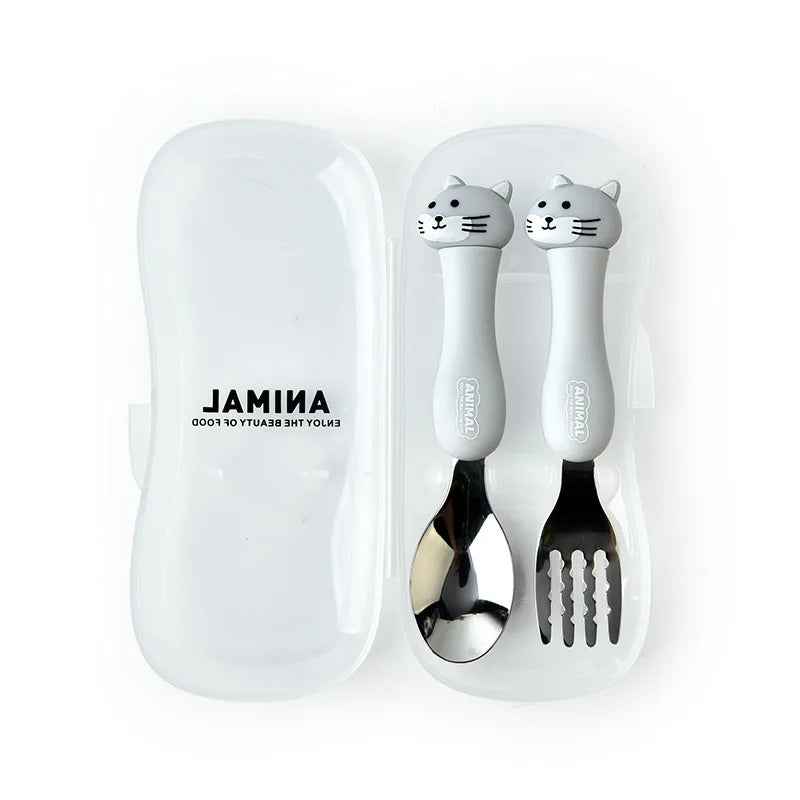 🧊Adorable Animal Cutlery Set – Make Mealtimes Fun & Easy for Little Ones! - ThiGui