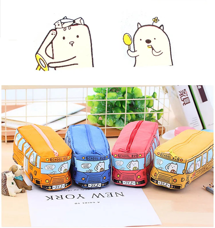 🚌 Creative School Bus Pencil Case – Big Fun for Little Explorers! ✏️🎒 - ThiGui