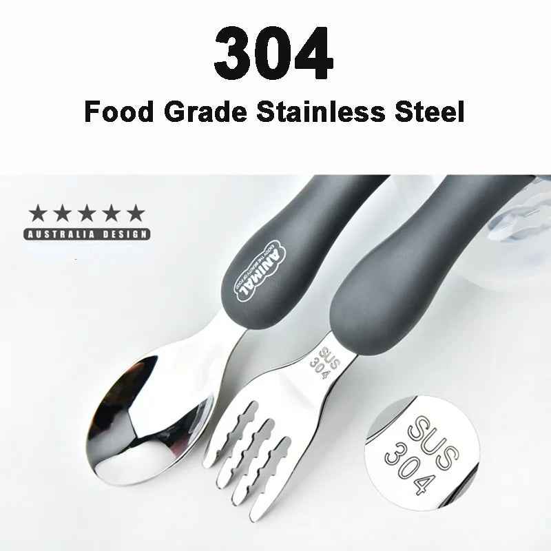 🧊Adorable Animal Cutlery Set – Make Mealtimes Fun & Easy for Little Ones! - ThiGui