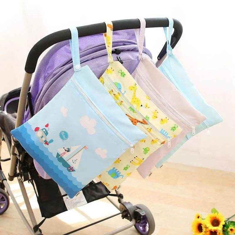 🌿 Mum’s Little Helper: Waterproof Reusable Wet Bag for Busy Days Out! 🍼 - ThiGui
