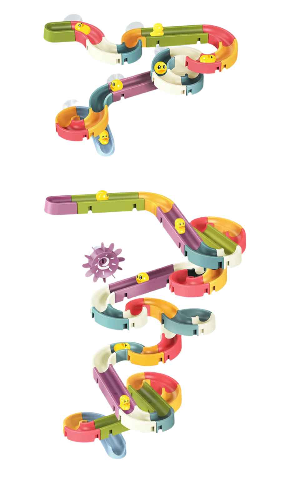 🌈 Duck Slide Bath Toy – Rainbow Water Play for Splashy Fun! 🛁🦆 - ThiGui