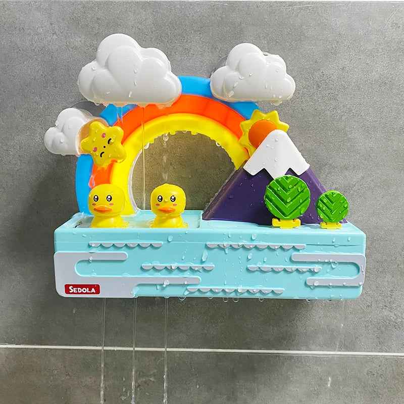 🌈 Duck Slide Bath Toy – Rainbow Water Play for Splashy Fun! 🛁🦆 - ThiGui