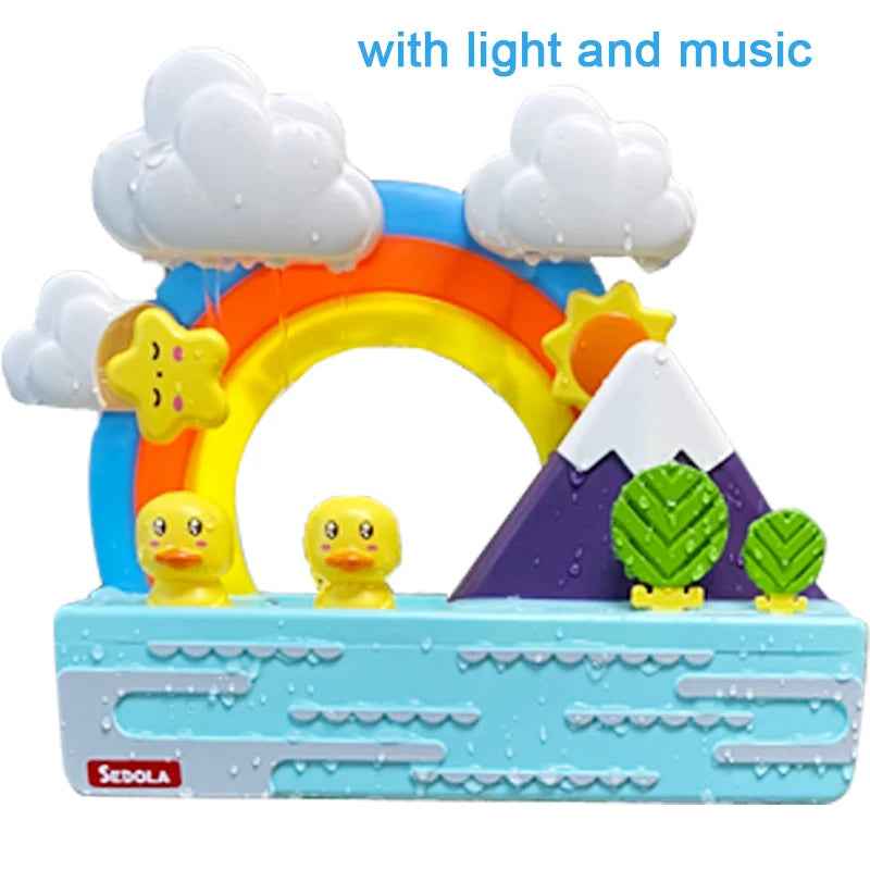 🌈 Duck Slide Bath Toy – Rainbow Water Play for Splashy Fun! 🛁🦆 - ThiGui